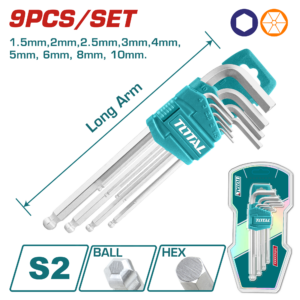 Total Ball Point Hex Key - 1.5mm-10mm